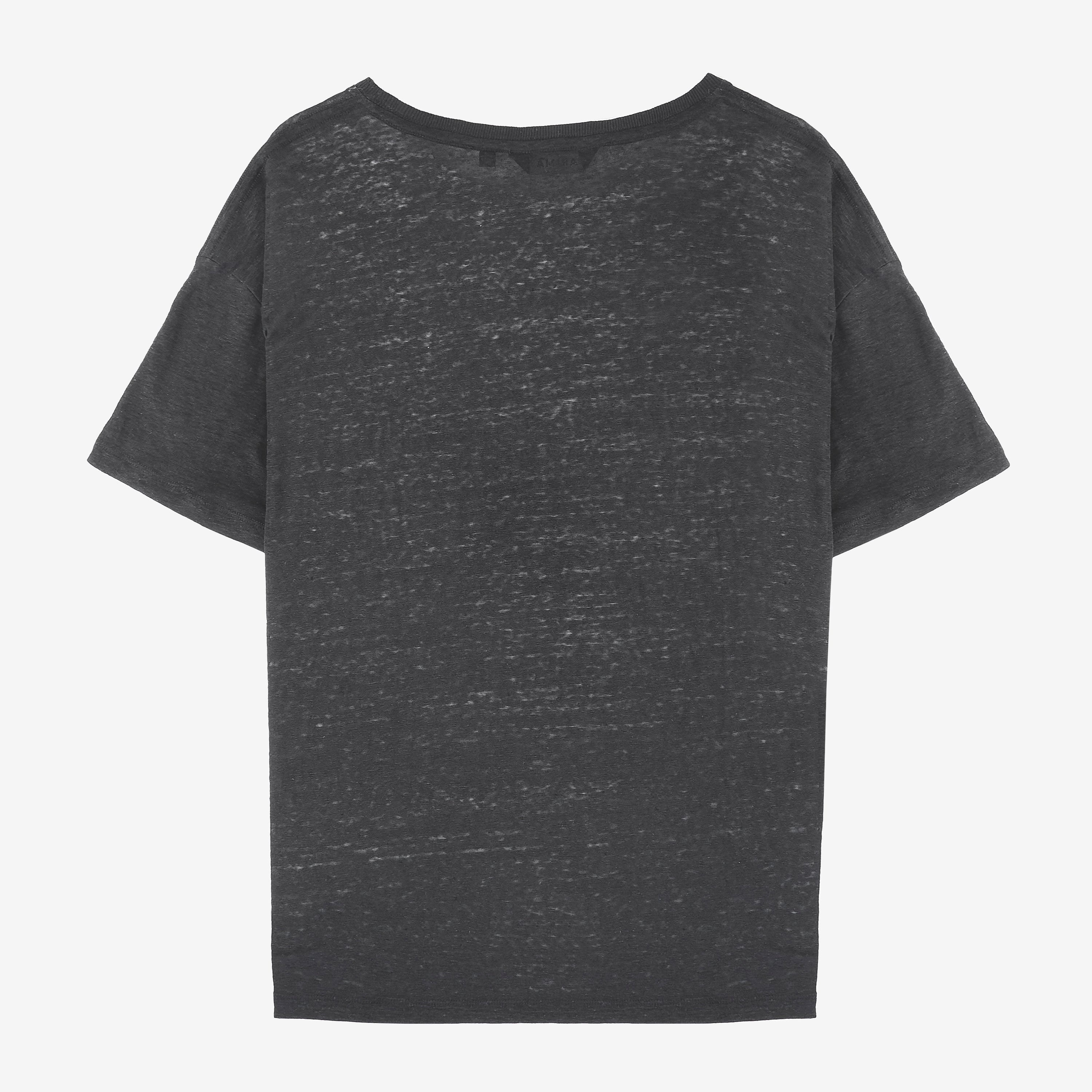 BAROQUE LEGACY LOGO LINEN T S/S - NIGHT SHADOW