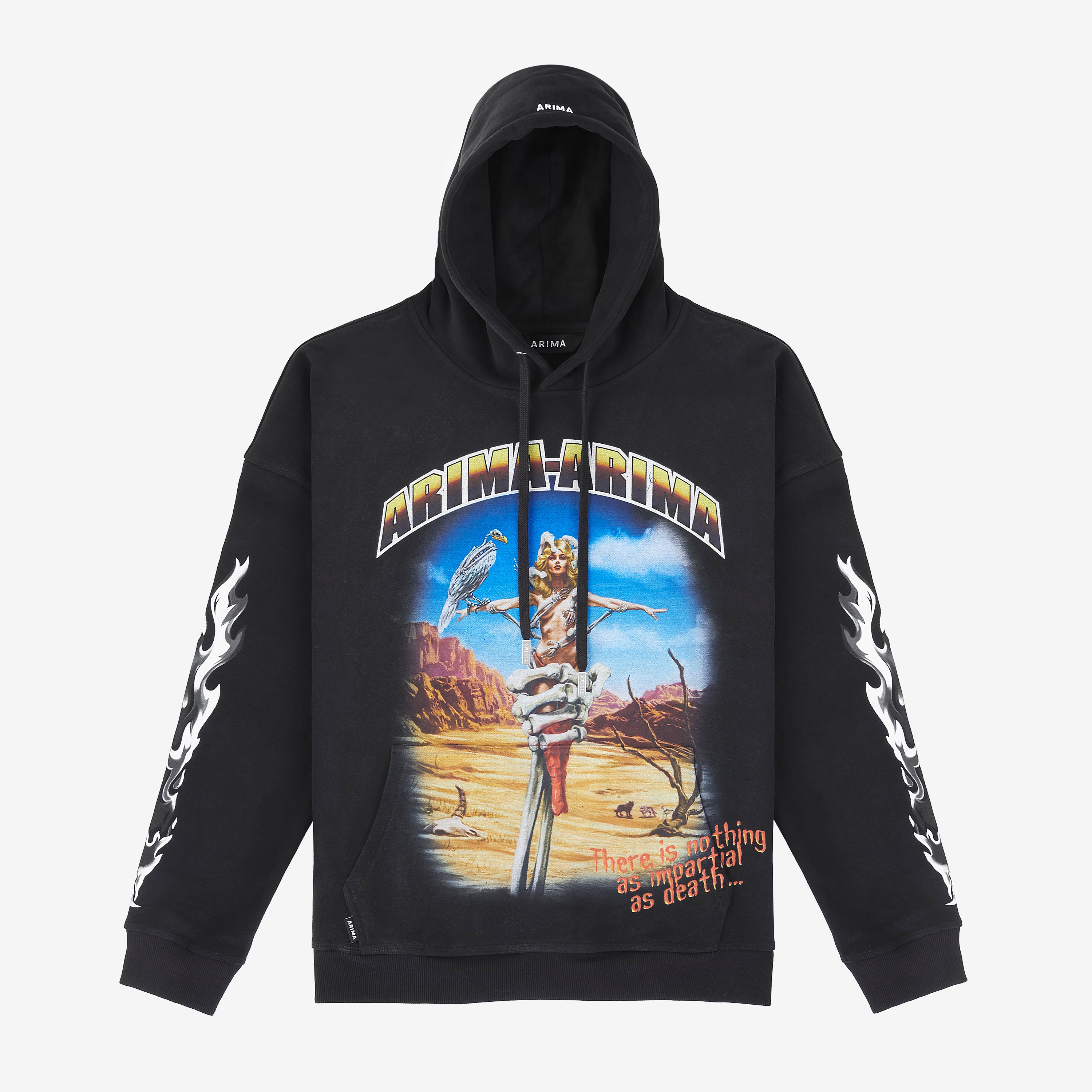 DESERT CRUCIFIX HOODIE - BLACK