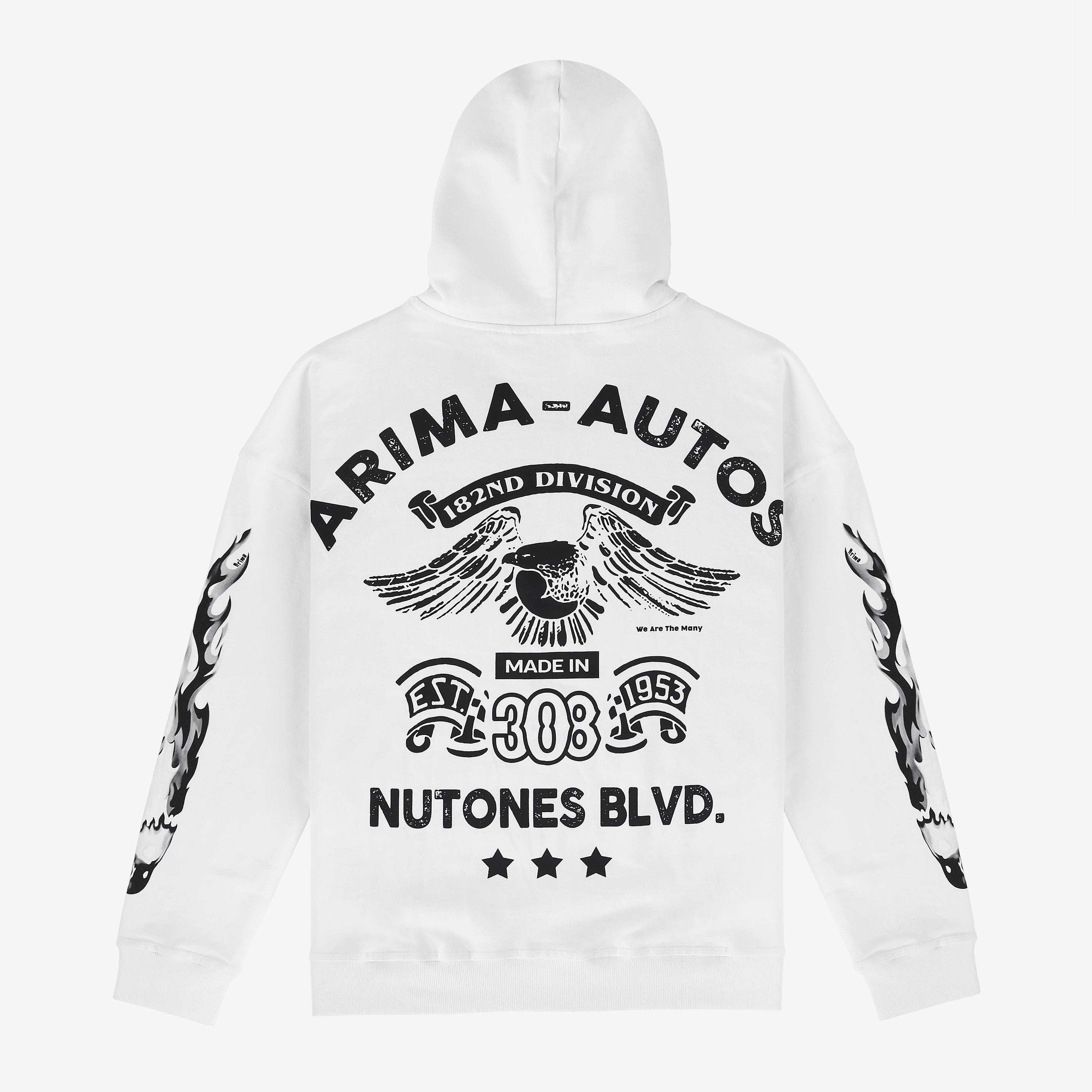 DESERT CRUCIFIX HOODIE - WHITE