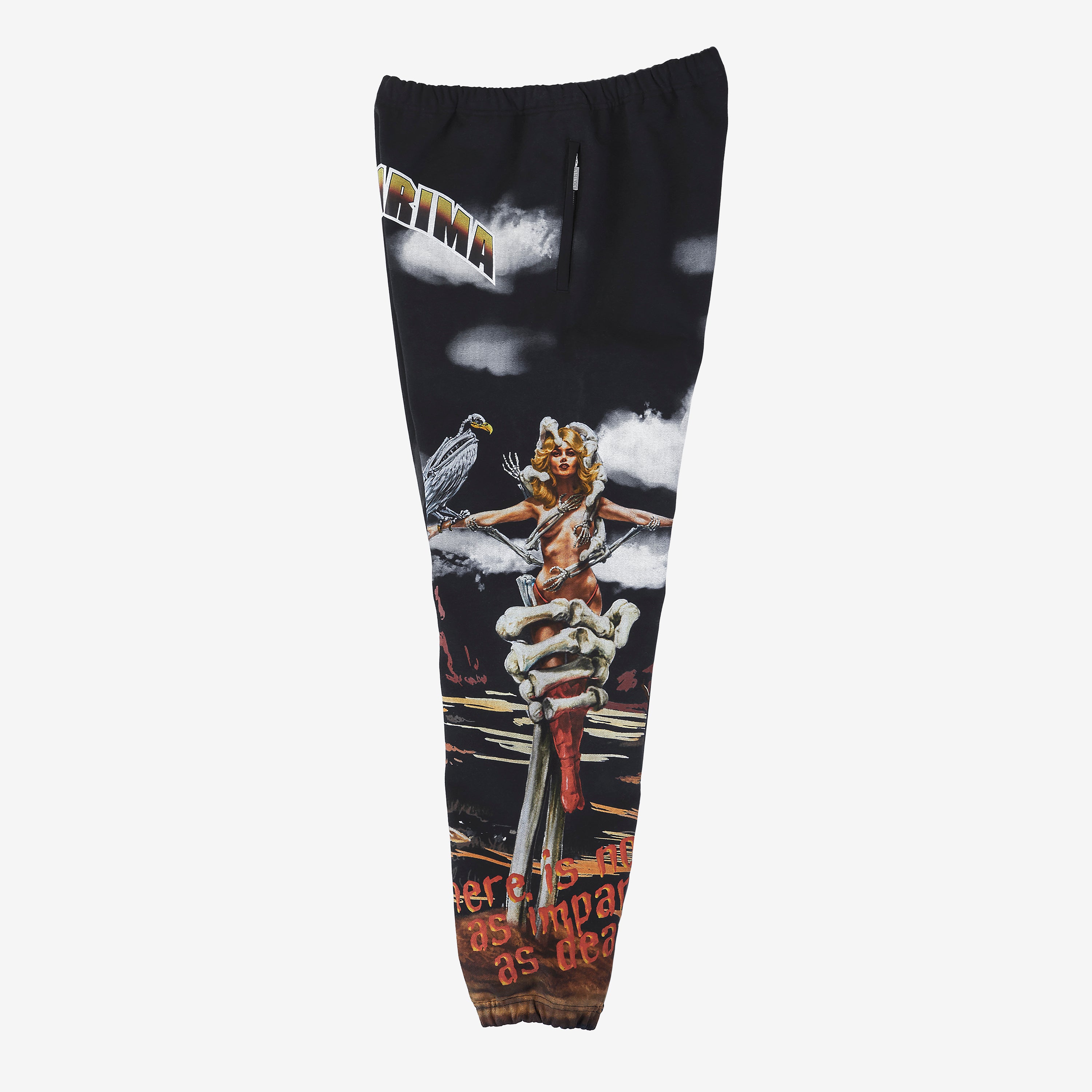 DESERT CRUCIFIX SWEATPANTS - BLACK